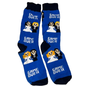Funatic “Game Over” Wedding groomsmen Novelty Socks